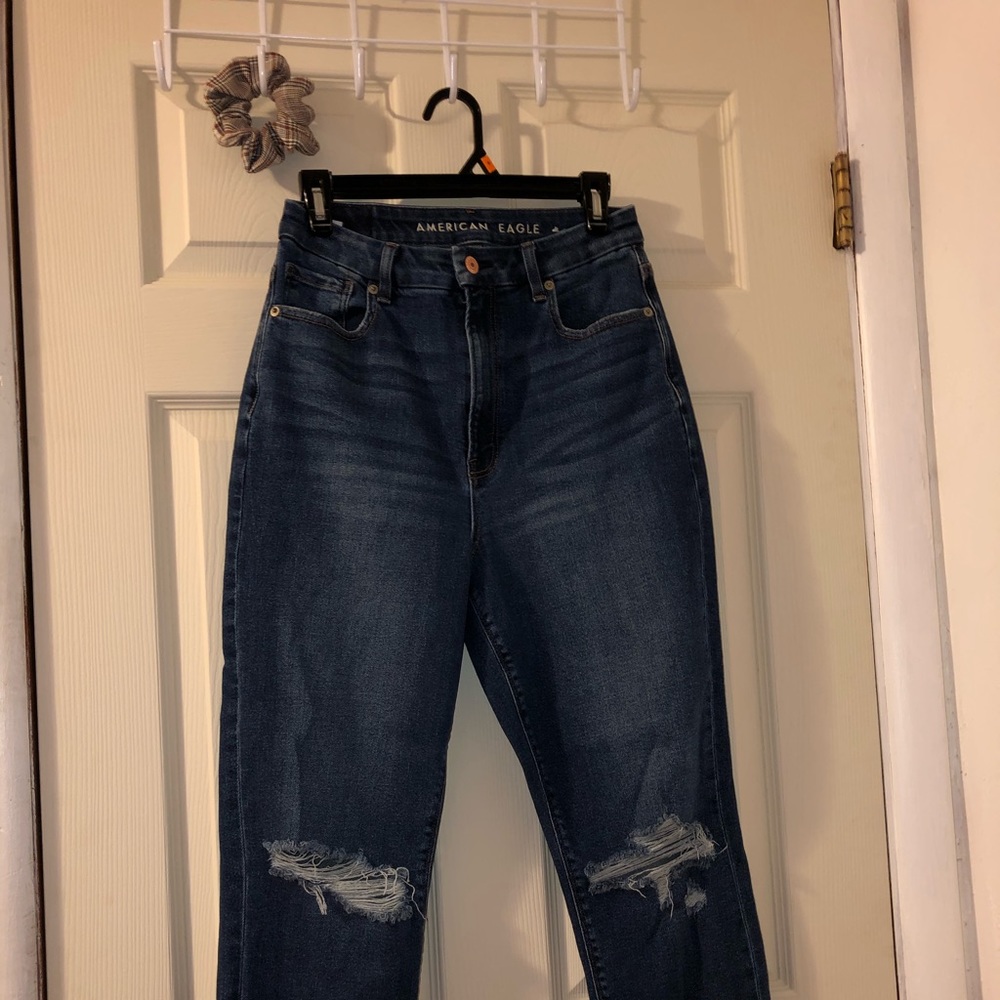 Blue Ripped American Eagle Jeans